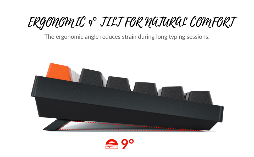 Ergonomic Support for Comfortable Typing Description