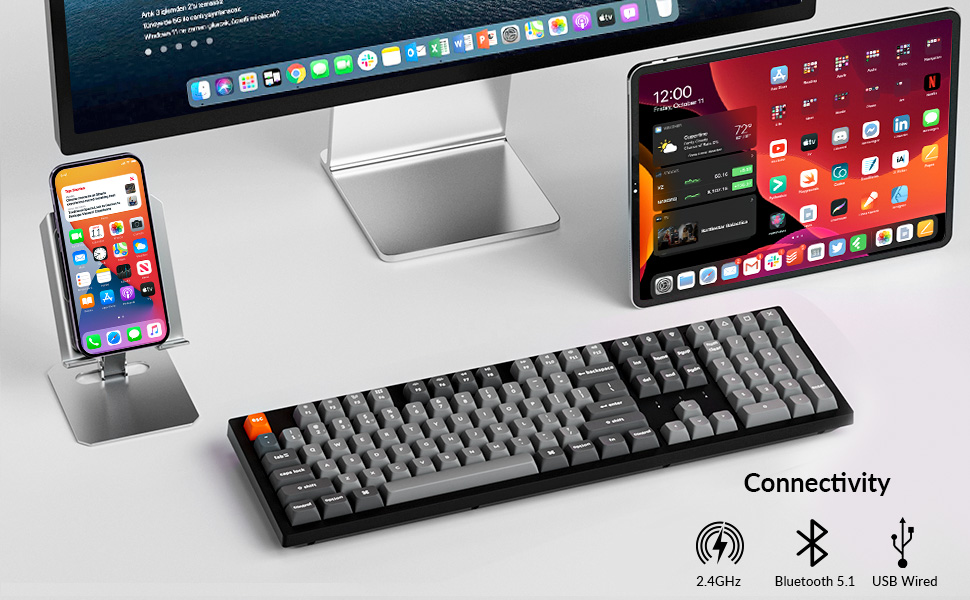 A Full-Size Wireless Mechanical Keyboard