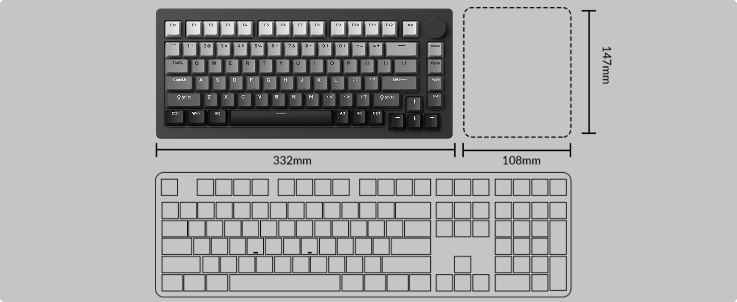 Compact and Functional 75% Layout
