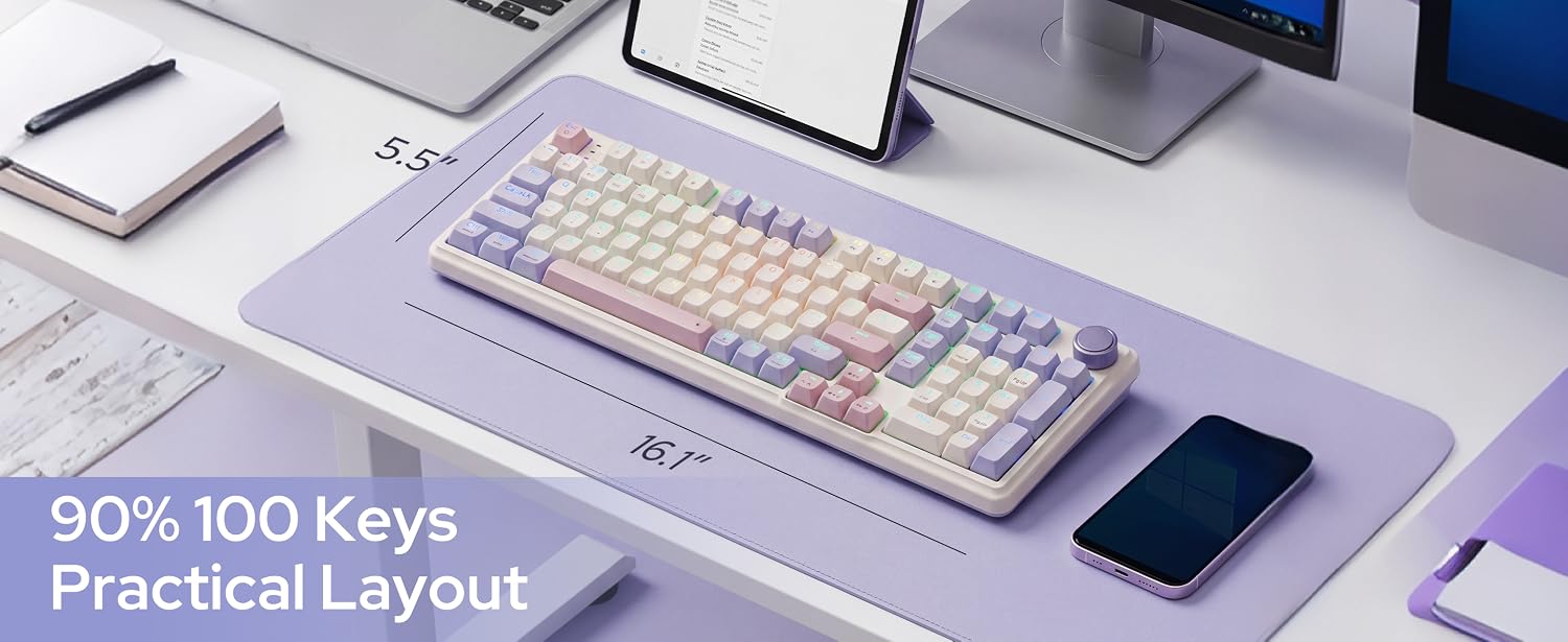 Durable Double-Shot PBT Keycaps